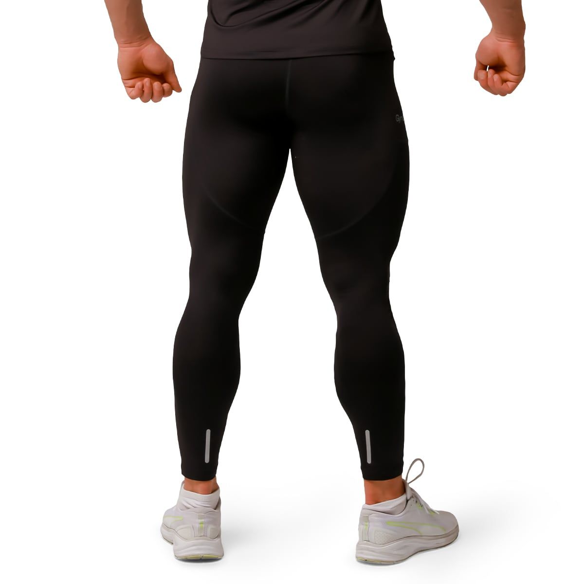 GymBeam Leggings Herren Slim mit Taschen Pulse Black