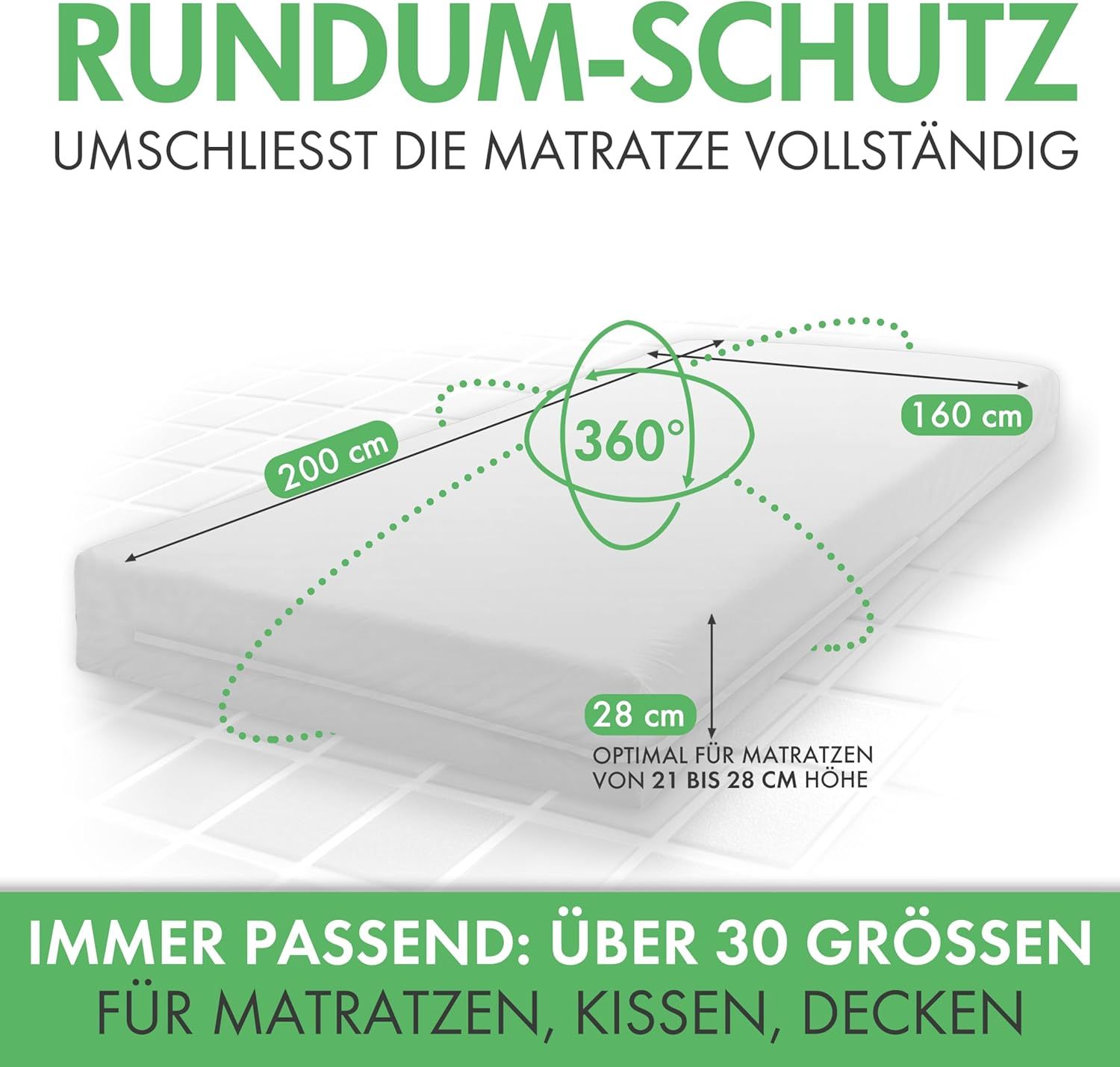 Welldora Milbenbezug Bettdecke
