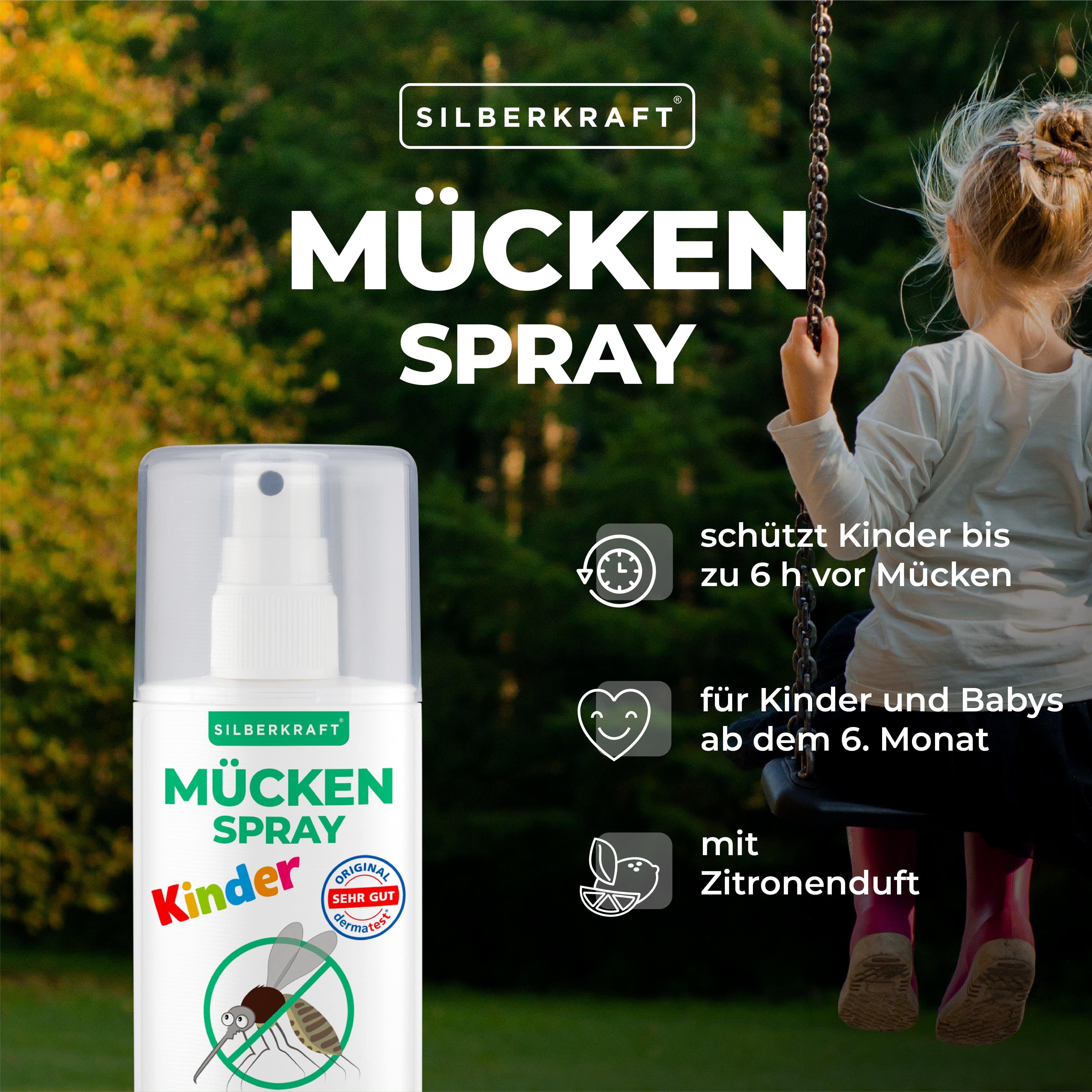 SILBERKRAFT Mückenspray für Kinder