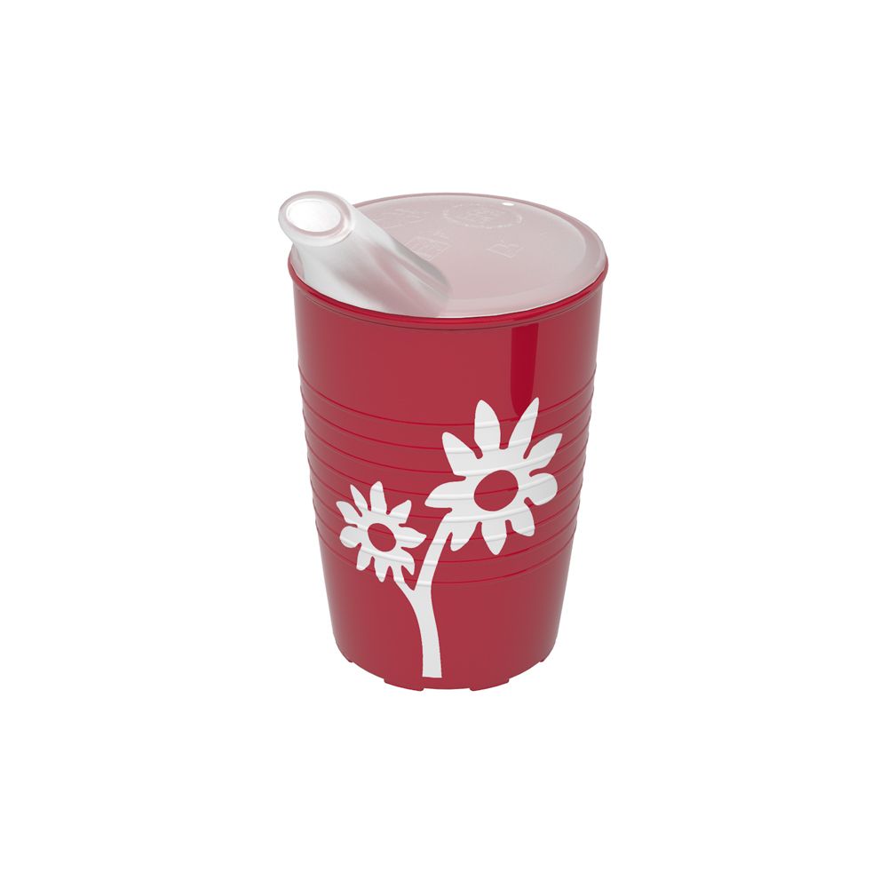 Ornamin Becher mit Antirutsch-Trick Blume Schnabelaufsatz großer Öffnung 1 St