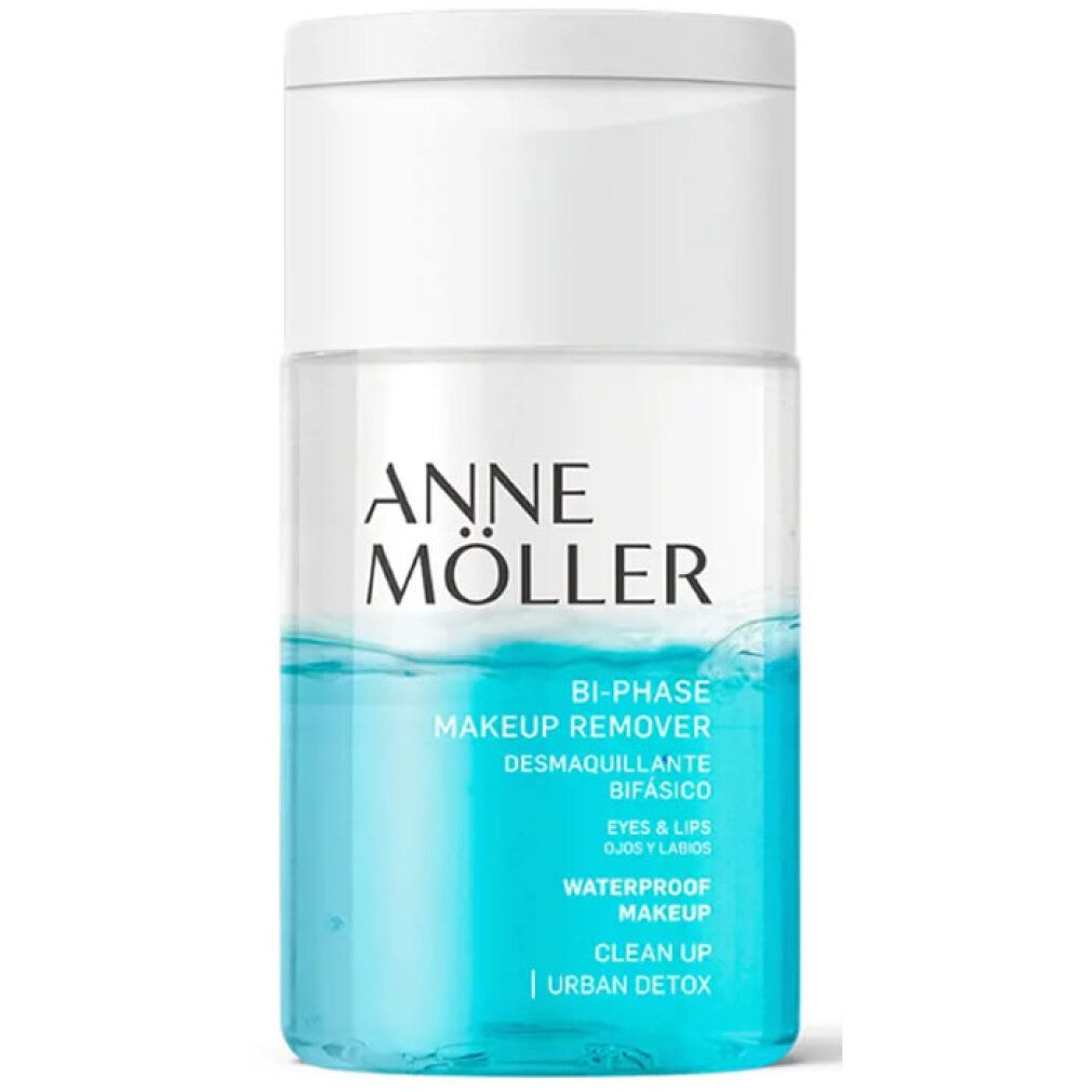 Anne Möller Bi-Phase Makeup Remover für Augen und Lippen, wasserfestes Make-up, Clean Up Urban Detox.
