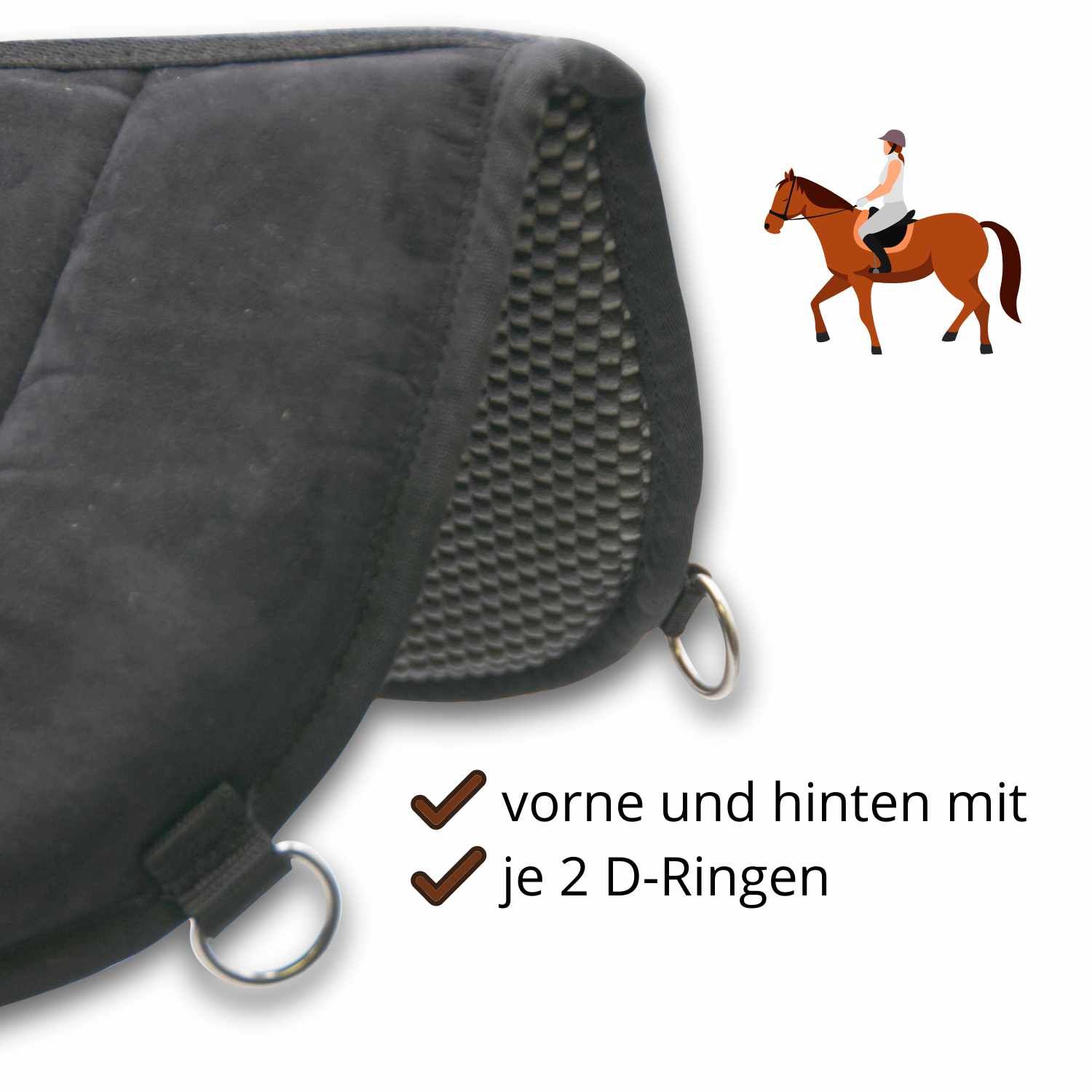 AMKA Wildleder Reitpad