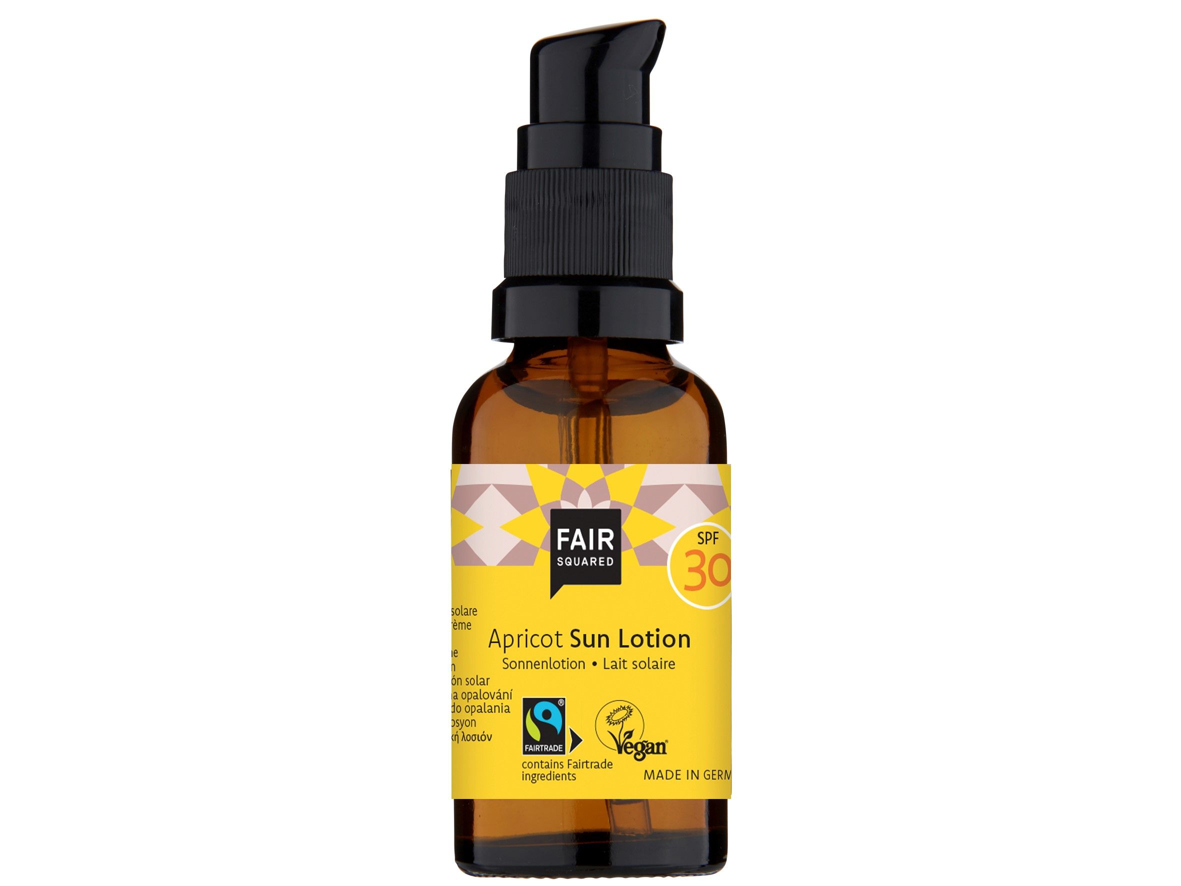 FAIR SQUARED Sun-Lotion Apricot
