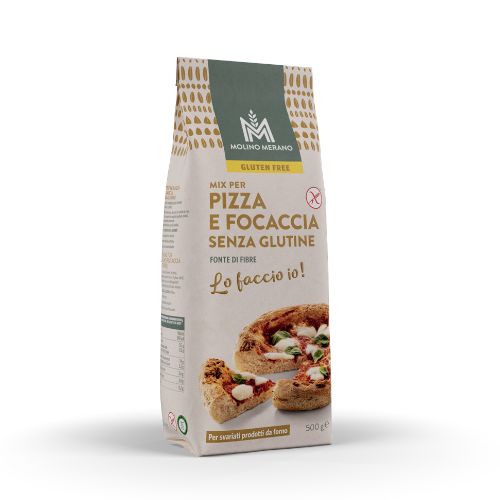 Glutenfreie Backmischung für Pizza und Focaccia, 500g.
