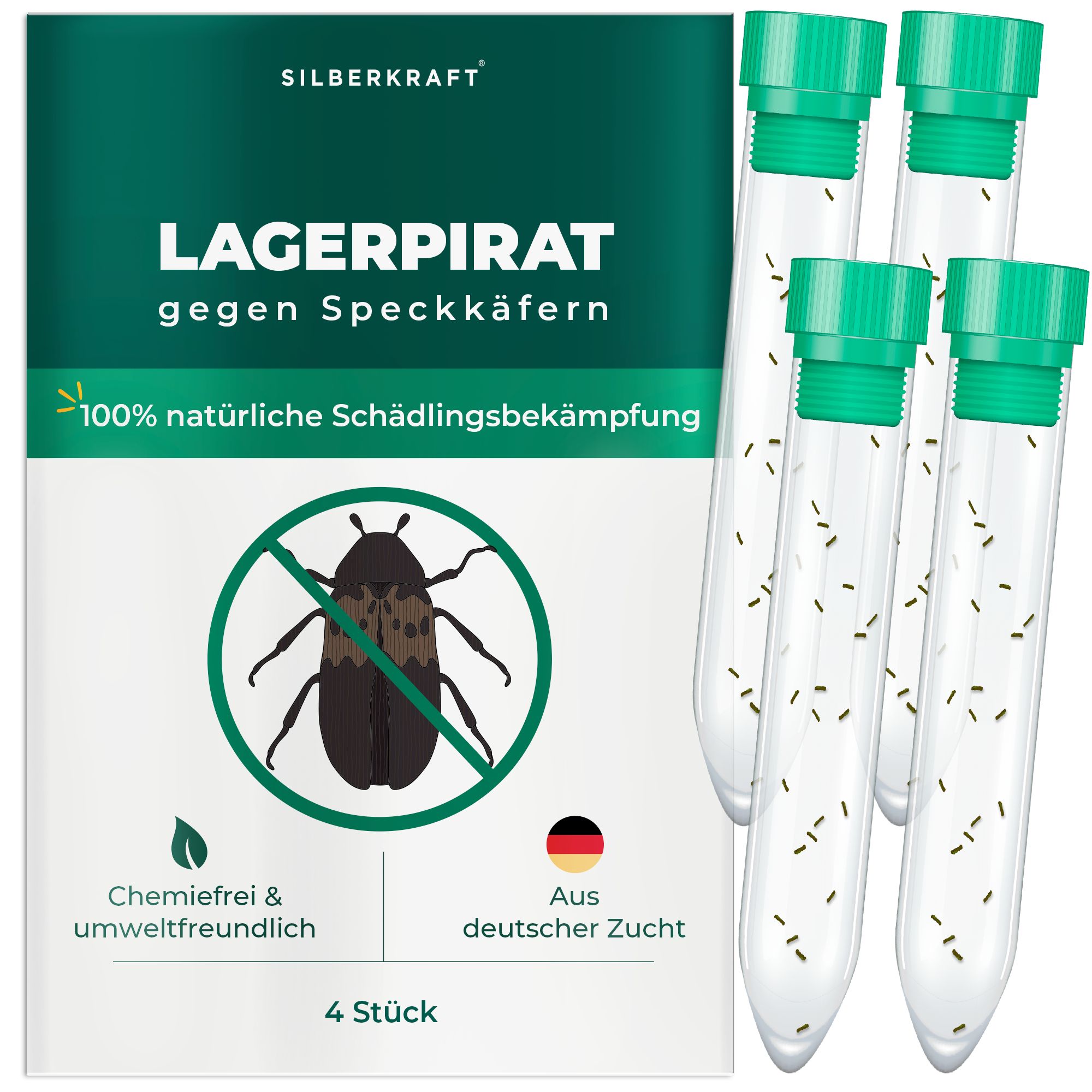 SILBERKRAFT Lagerpirat gegen Speckkäfern