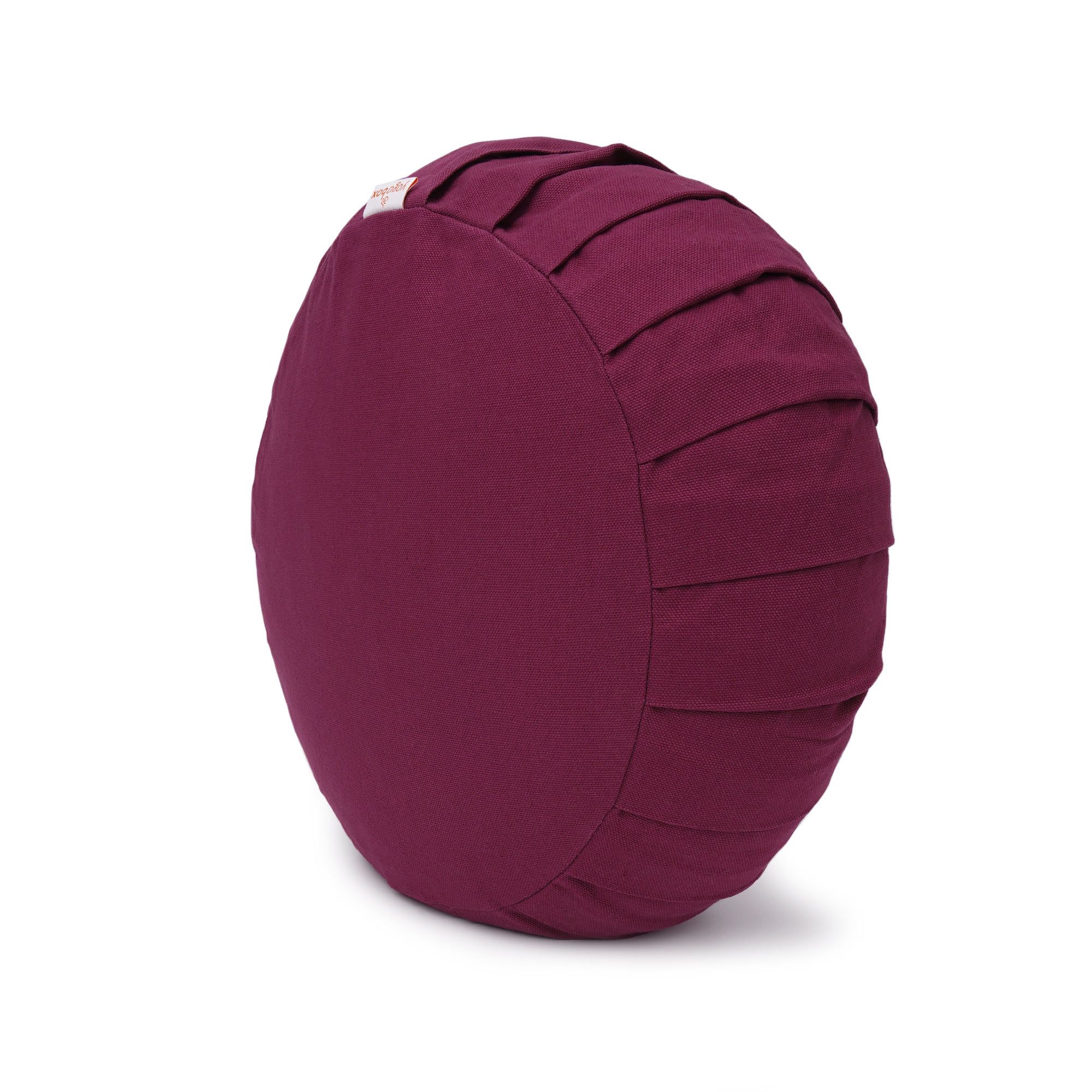yogabox Meditationskissen / Yogakissen Zafu BASIC mit ZIP - aubergine - 31 x 31 x 15,0 cm