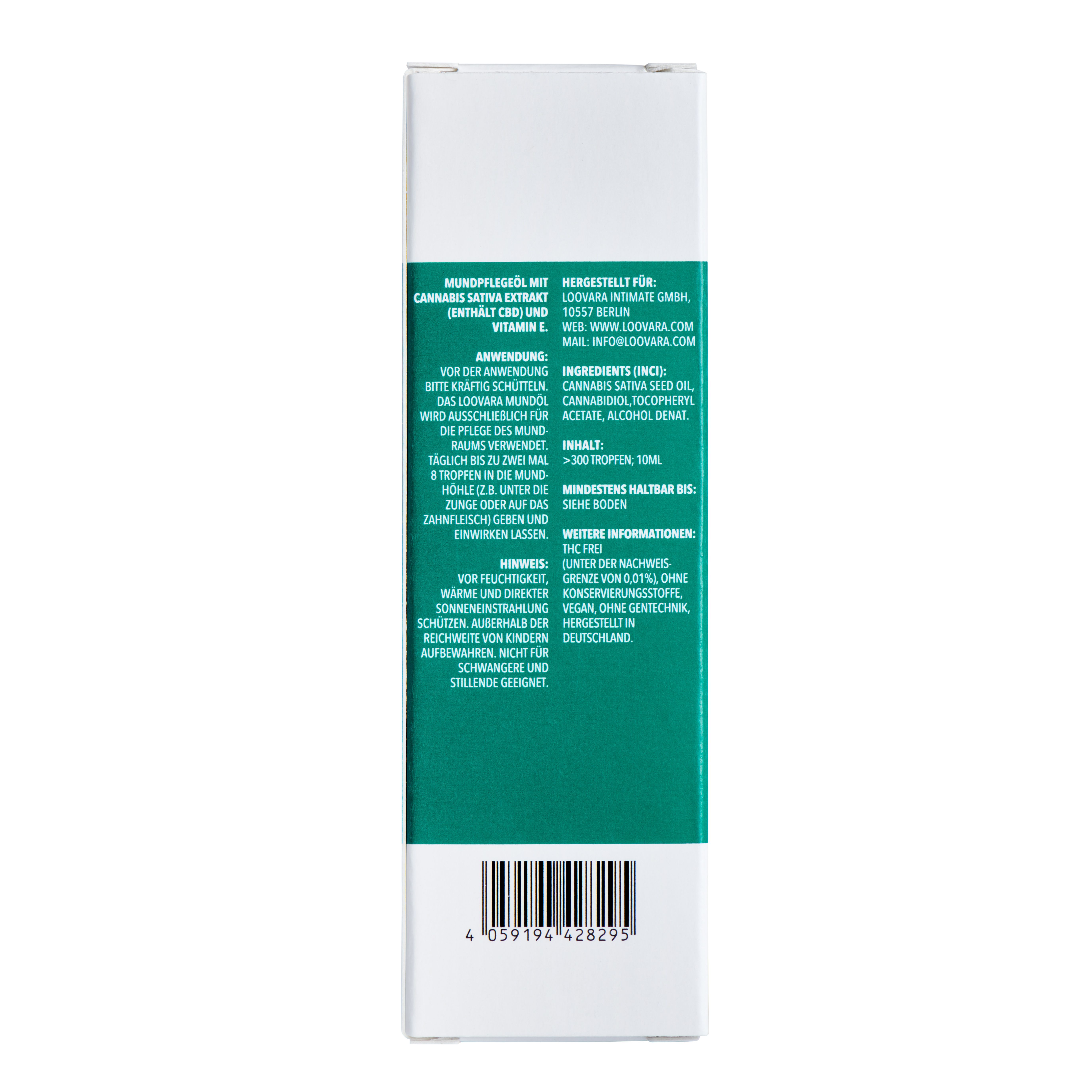 Loovara CBD-Öl 5% - CBD5 -  mit Cannabis Sativa Extrakt und Vitamin E