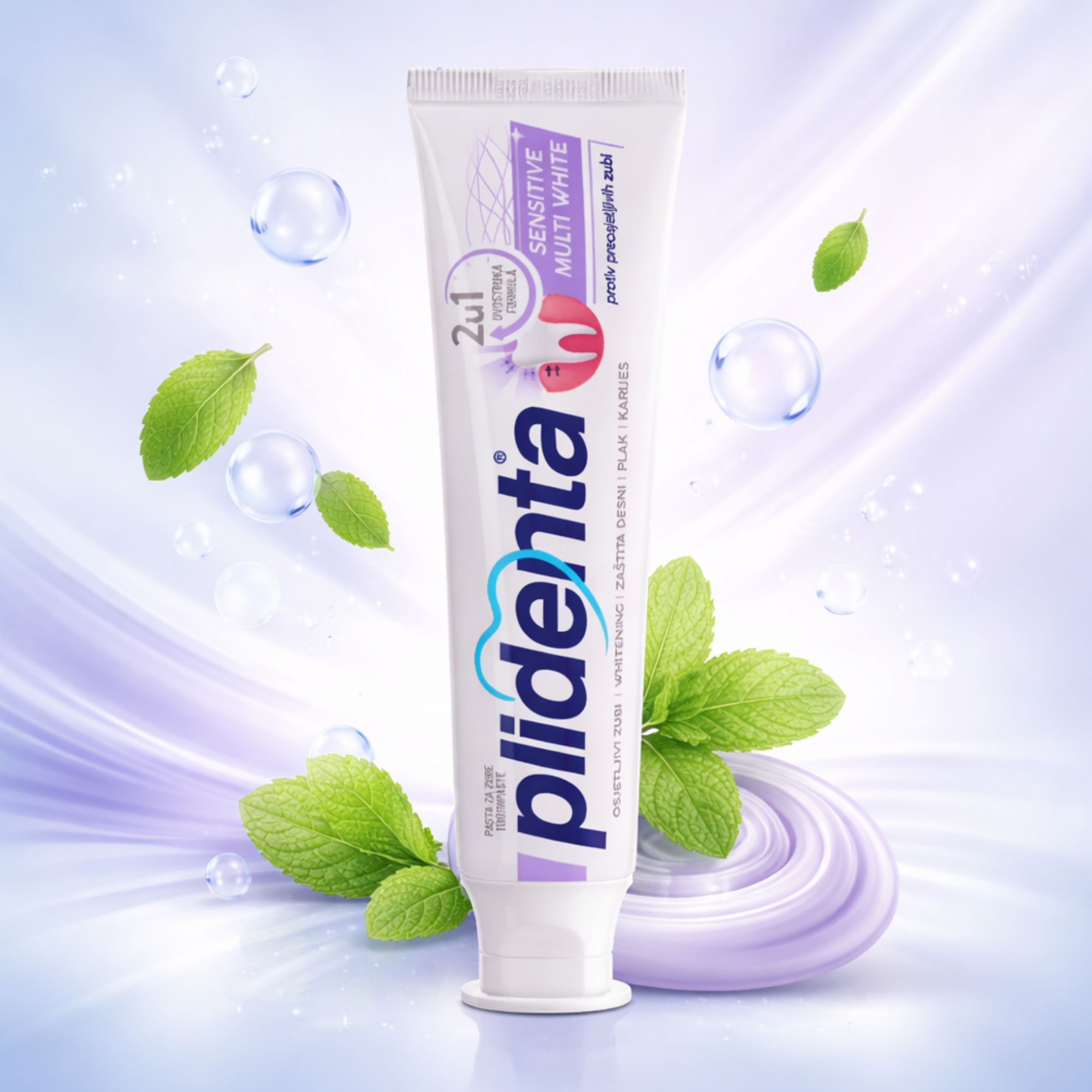 PLIDENTA Sensitive Multi White Zahnpasta für empfindliche Zähne