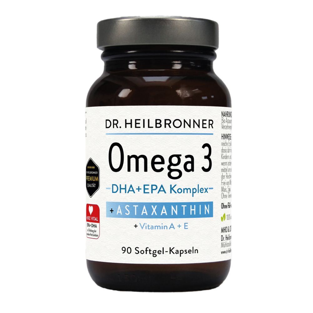 OMEGA 3 + Astaxanthin + Vitamin A + E Kapseln