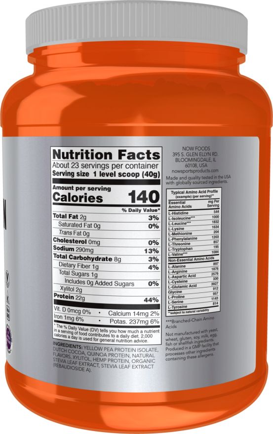 Now Foods Pflanzenproteinkomplex Schokoladen-Mokka