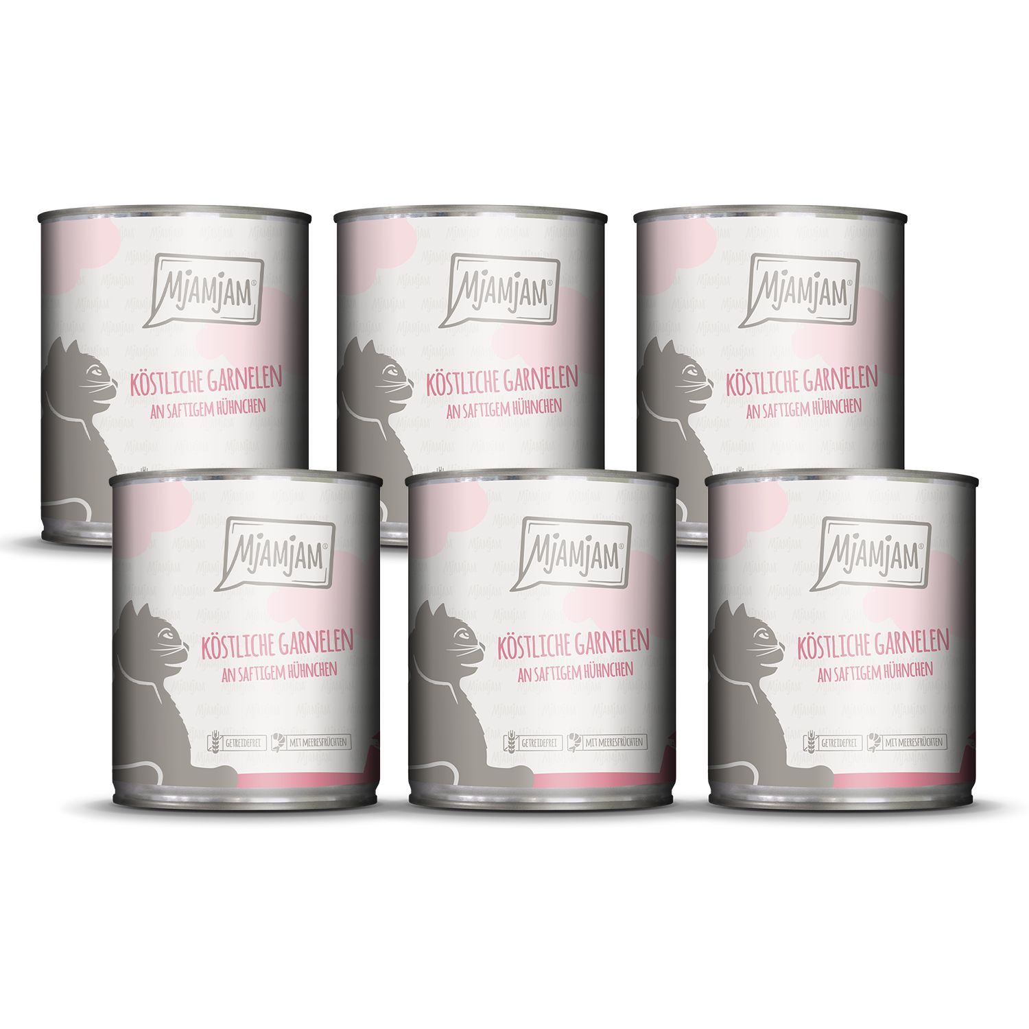 MjAMjAM - köstliche Garnelen an saftigem Hühnchen 6x800 g Futter