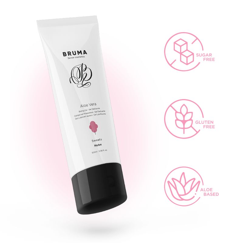 Weiße Tube mit schwarzem Deckel, Aloe Vera, zuckerfrei, glutenfrei, auf Aloe basierend.