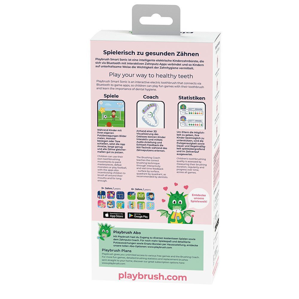Playbrush Smart Sonic Ersazubürstenkopf, pink