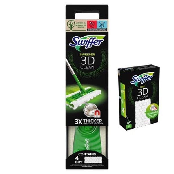 Swiffer Starter Kit Bodenpflege + Nachfüllpackung