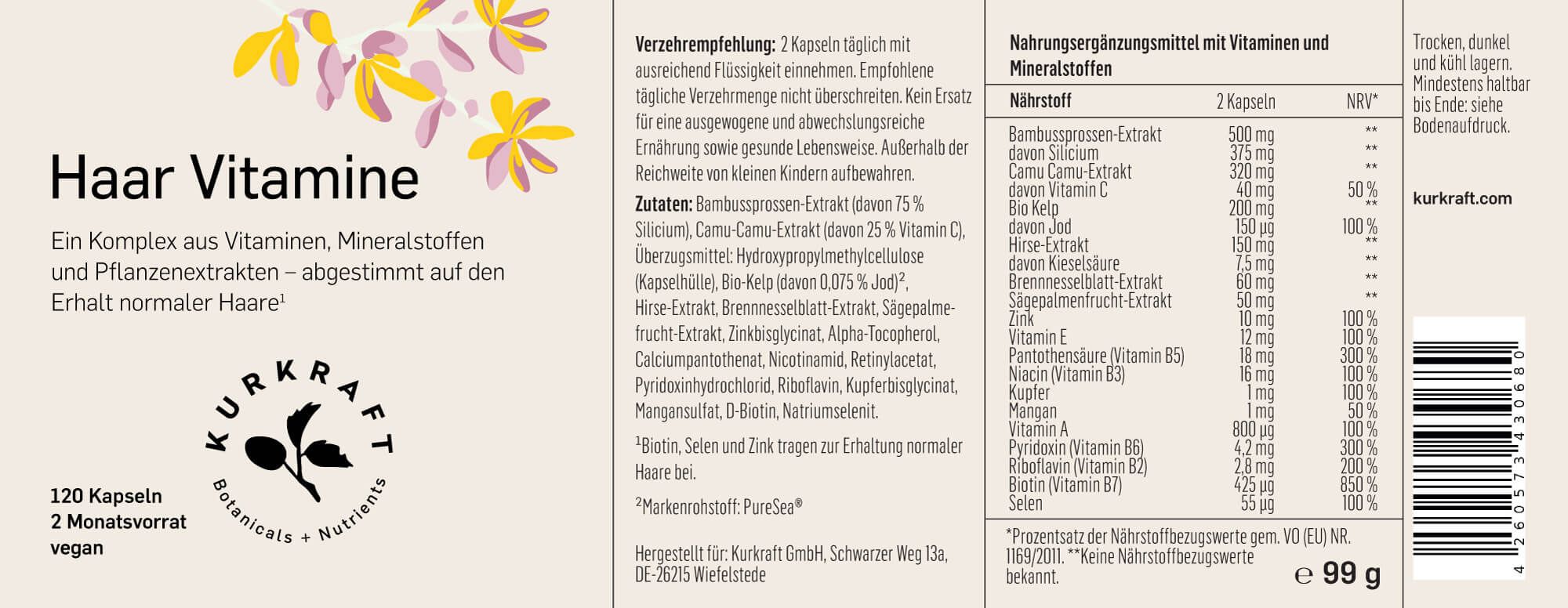 Kurkraft© Haar-Vitamine