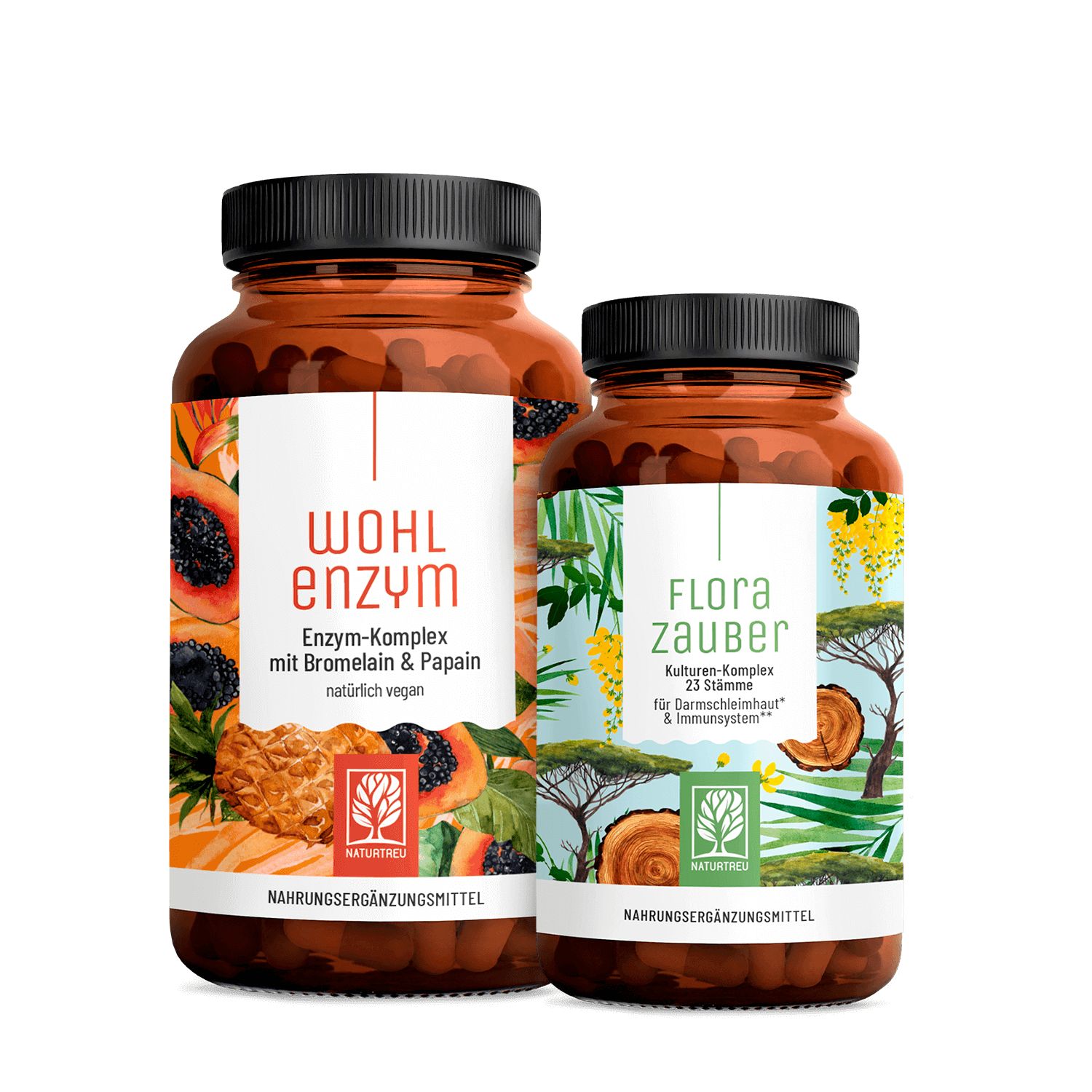 Flora-Enzym-Paket: WOHLENZYM, FLORAZAUBER - NATURTREU®