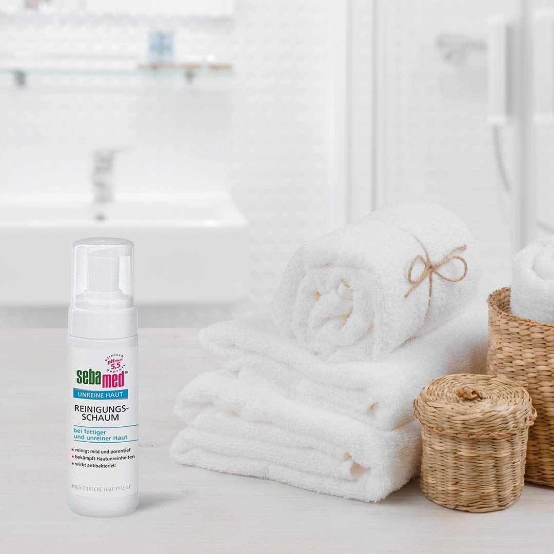 Sebamed Unreine Haut Reinigungsschaum, Gesichtsreinigung bei fettiger und unreiner Haut