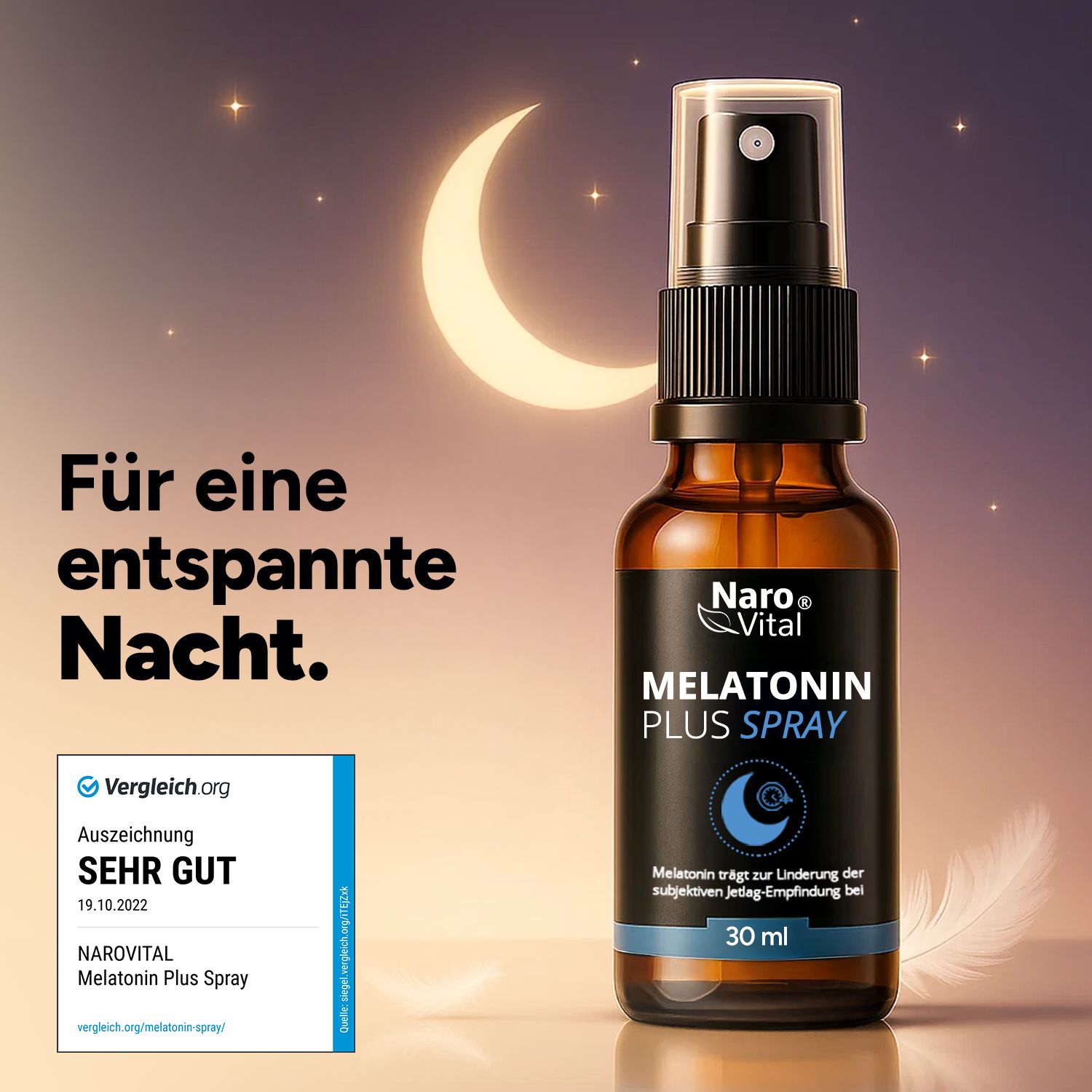 NAROVITAL® Melatonin Plus Spray | Einschlafspray