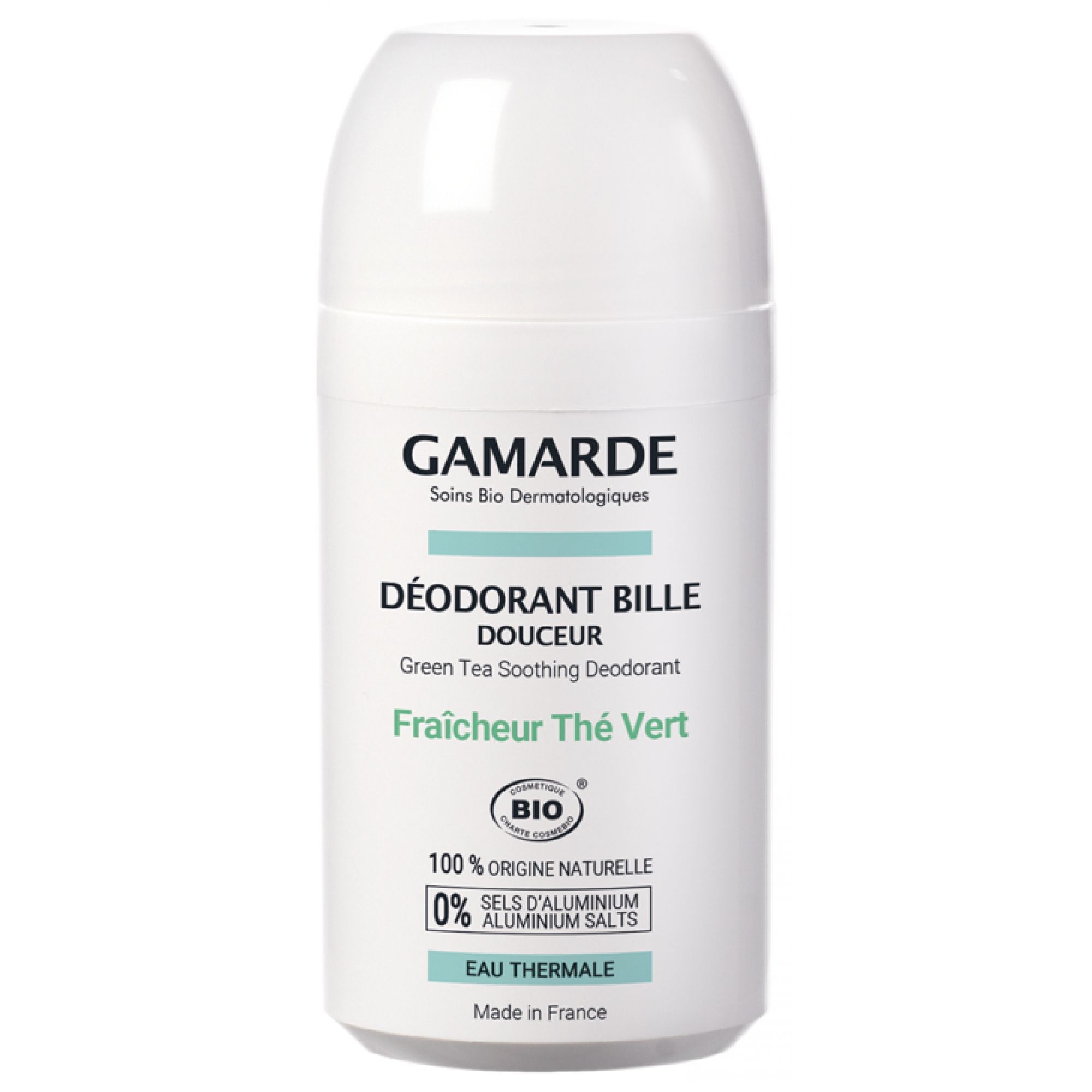 Gamarde Milde Hygiene Deodorant Sanfte Kugel Bio (Duft: Grüner Tee Frische) 9,1x4x4 cm