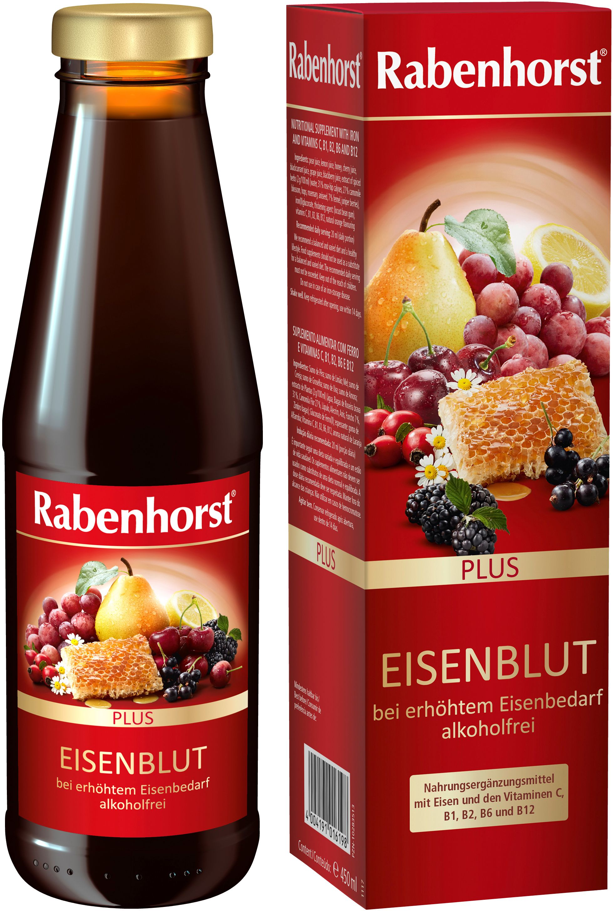 Rabenhorst Eisenblut Plus 3x450 ml Saft