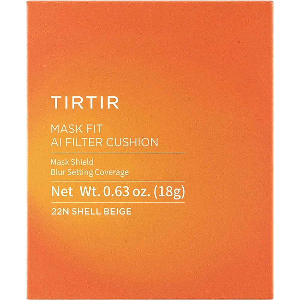 TIRTIR Mask Fit AI Filter Cushion, 18g, Farbton 22N Shell Beige.