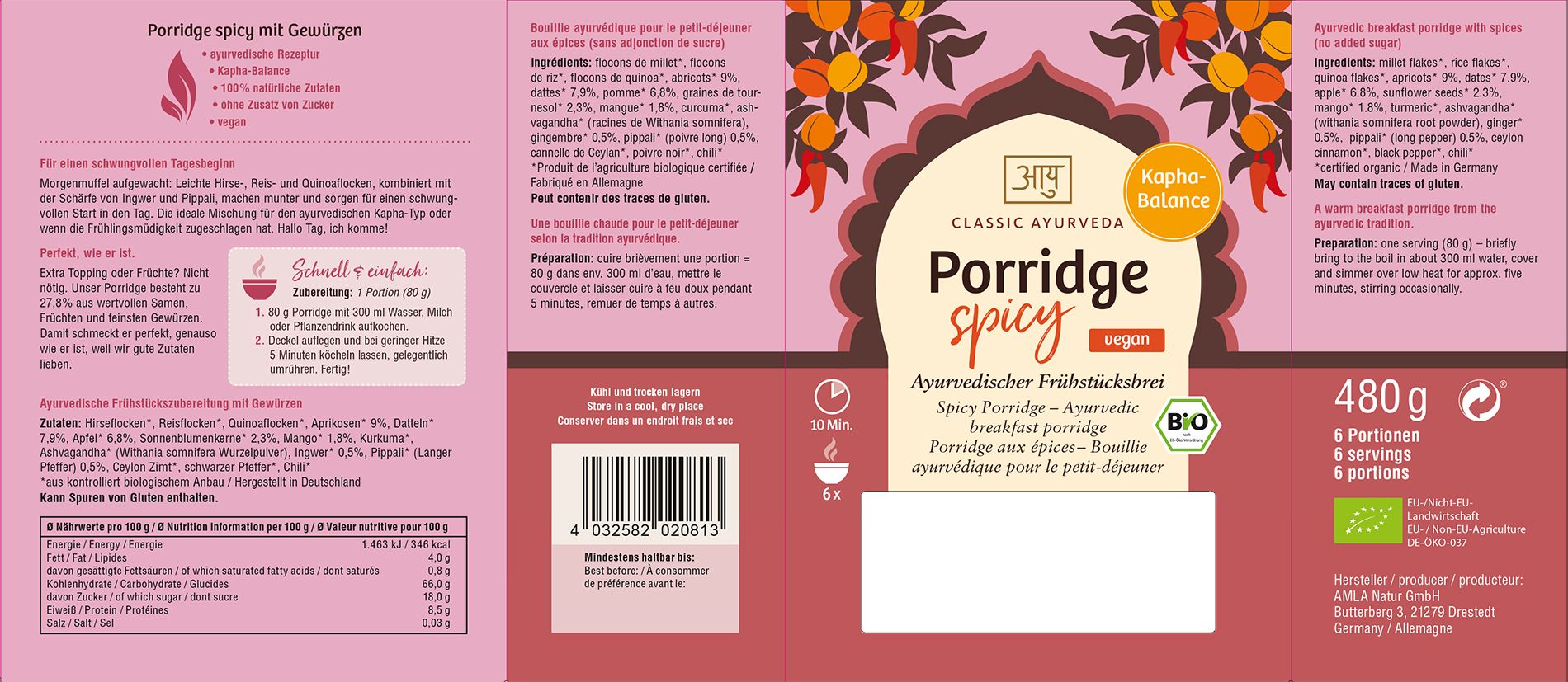 Classic Ayurveda - Porridge spicy, Kapha