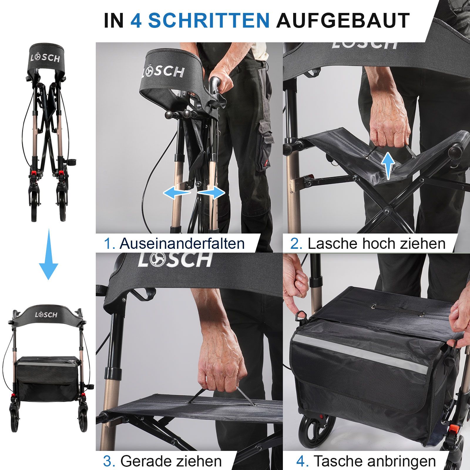 Rollator Tabas Mobility Champagner