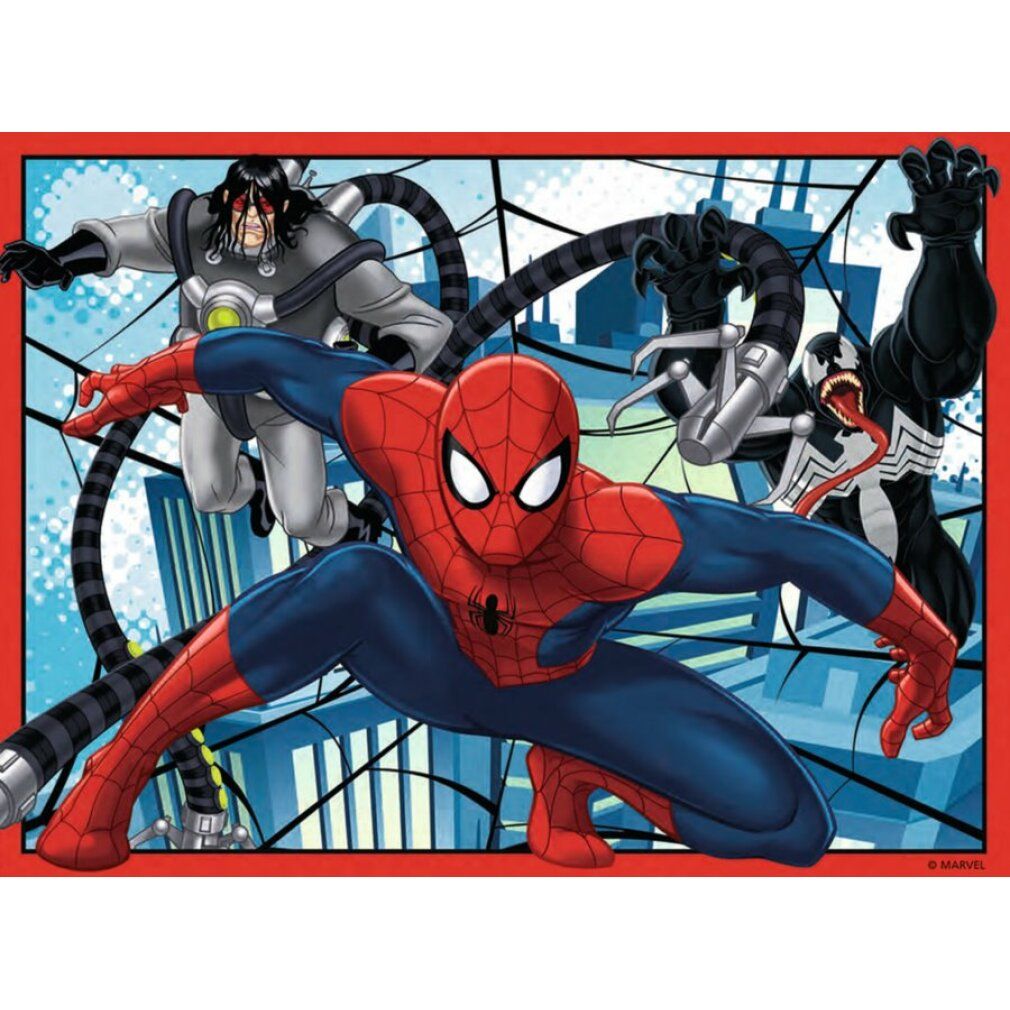 Marvel Ultimatives Spiderman-Puzzle 12+16+20+24 Teile