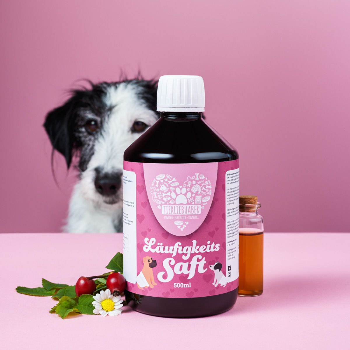 Tierliebhaber Läufigkeitssaft für Hunde 500 ml Saft