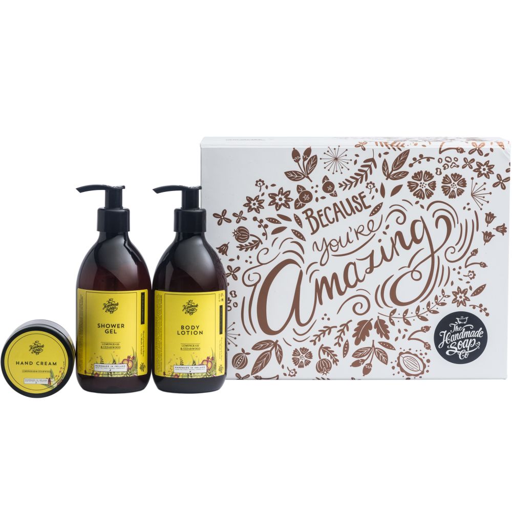 The Handmade Soap Company Because you're Amazing Körperpflege Geschenkset Lemongras