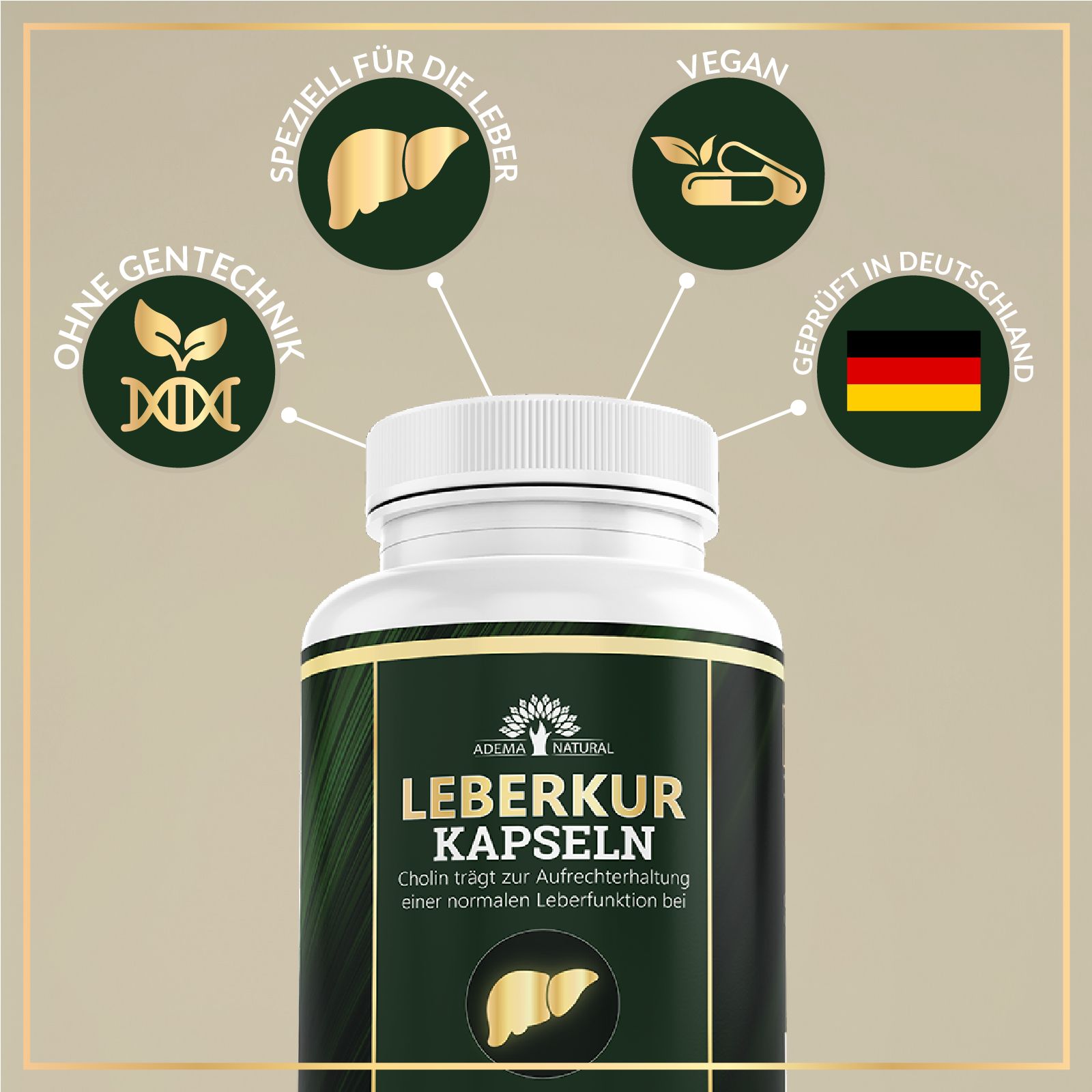 Adema Natural® | Leber Kur Kapseln | Leber entgiften