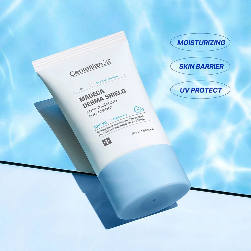 CENTELLIAN24 Madeca Derma Shield Safe Moisture Sun Cream – Feuchtigkeitsspendende Sonnencreme SPF50+