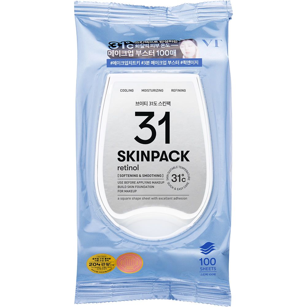 VT Cosmetics Skin Pack Retinol Tuchmaske Anti-Aging Gesichtsmaske 100 St