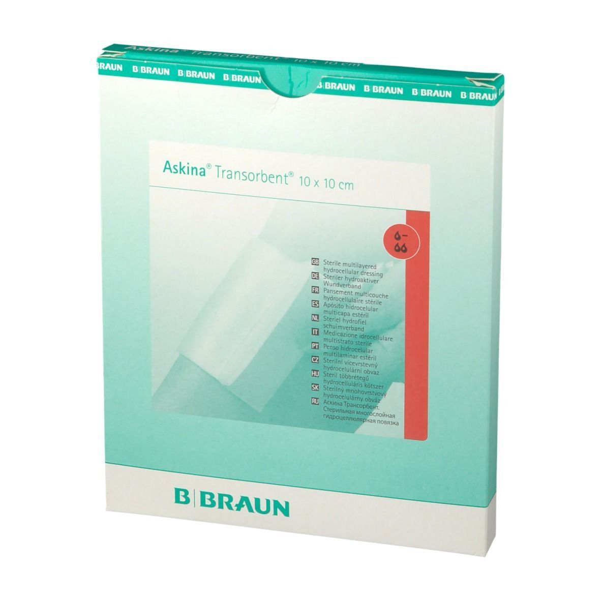 Askina® Transorbent 10 x 10 cm Schaumstoff Wundauflage