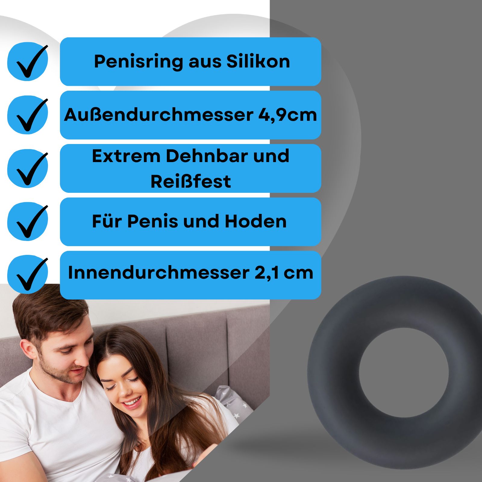 Lovelyness - Penisring aus Silikon - Liquid S