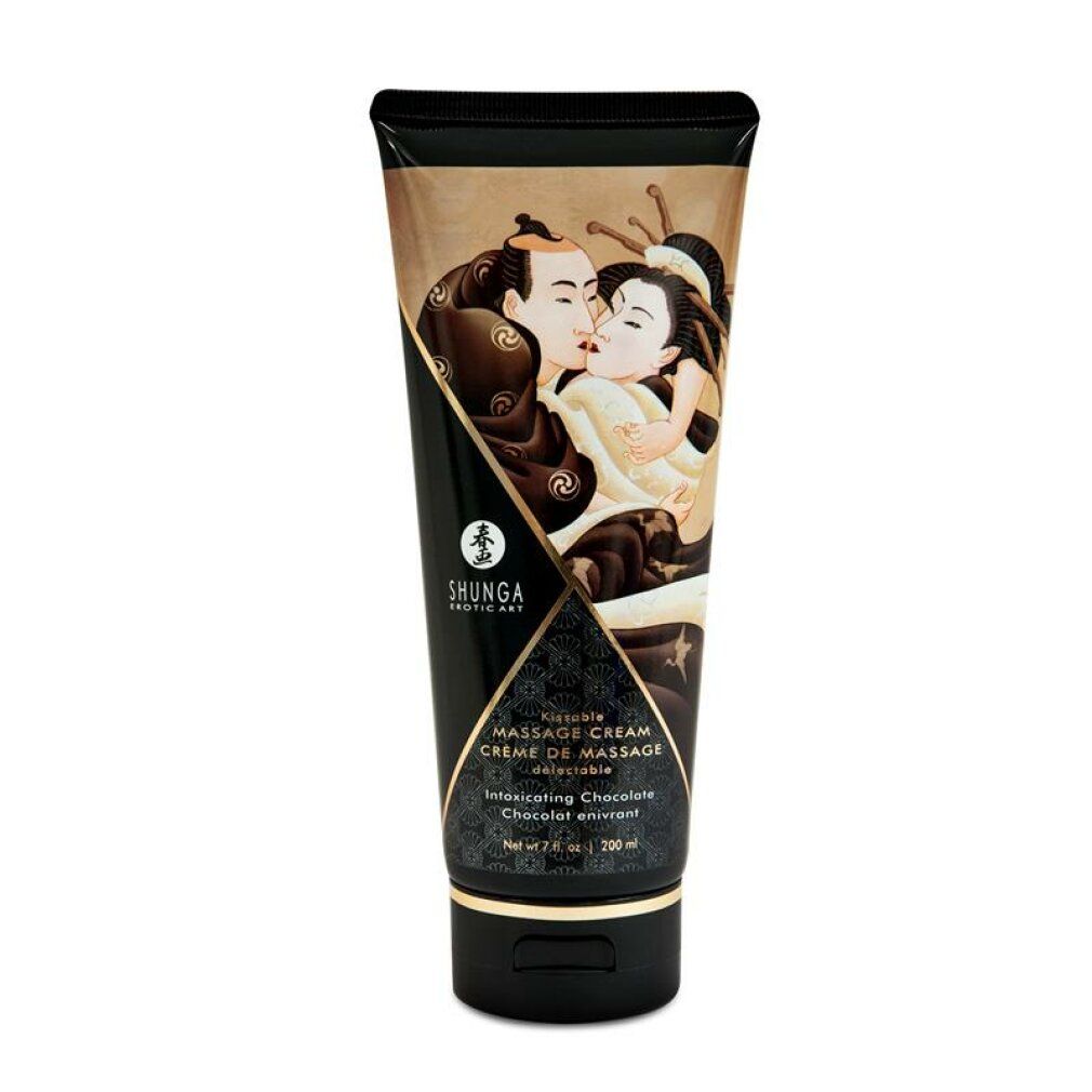 Massagecreme-Tube mit erotischem Motiv, 200 ml.