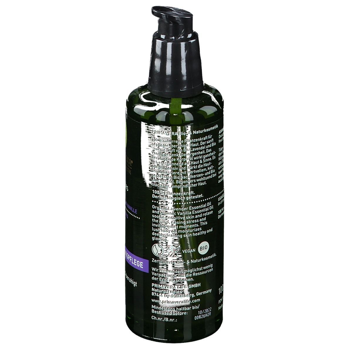 PRIMAVERA® Beruhigendes Körperöl Lavendel-Vanille