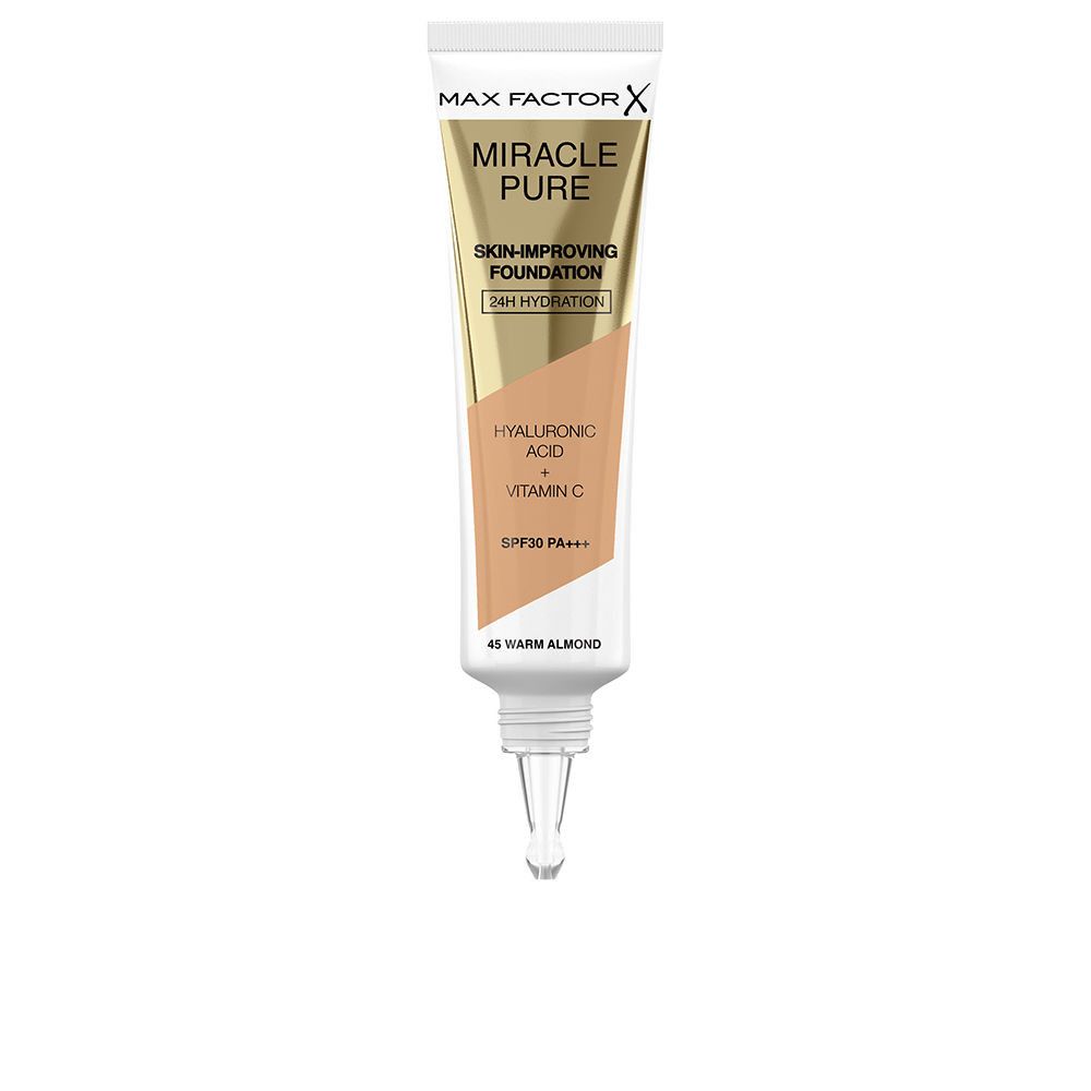 MIRACLE PURE hautverbessernde Grundierung 24h Feuchtigkeit SPF30 45-warme Mandel 30 ml