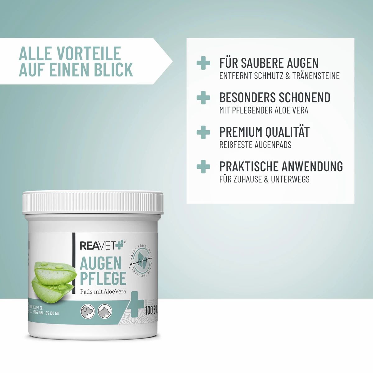 Augenpflege Pads - ReaVET 1 St