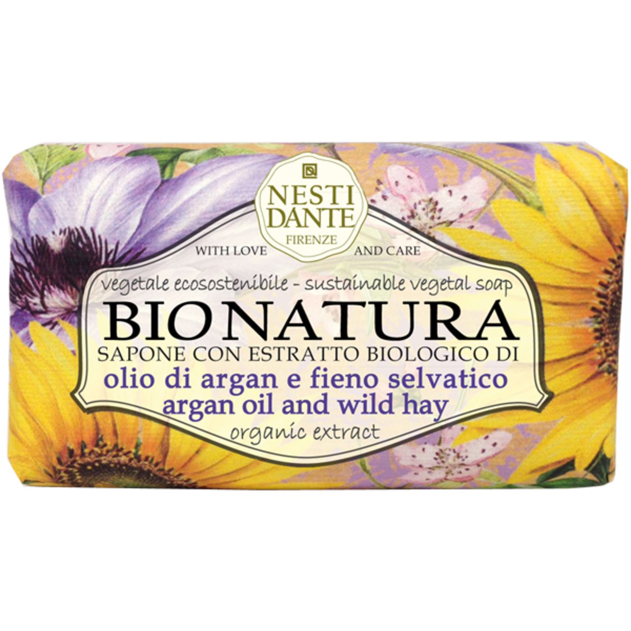 Nesti Dante Firenze, Bio Natura Argan Oil & Wild Hay Soap 250 g Seife