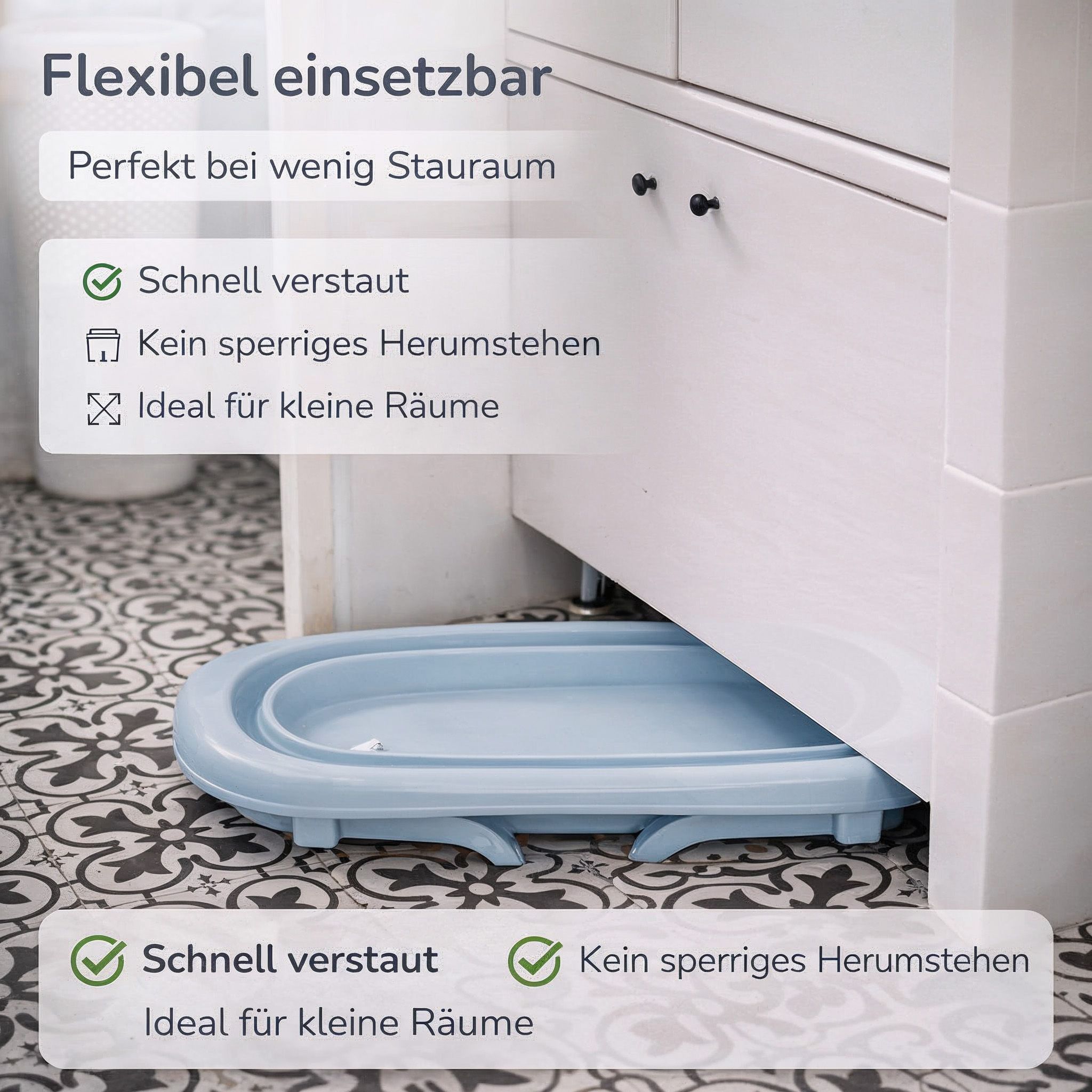 Faltbare Babybadewanne - Klappbare Baby Wanne mit integriertem Thermometer und Abfluss