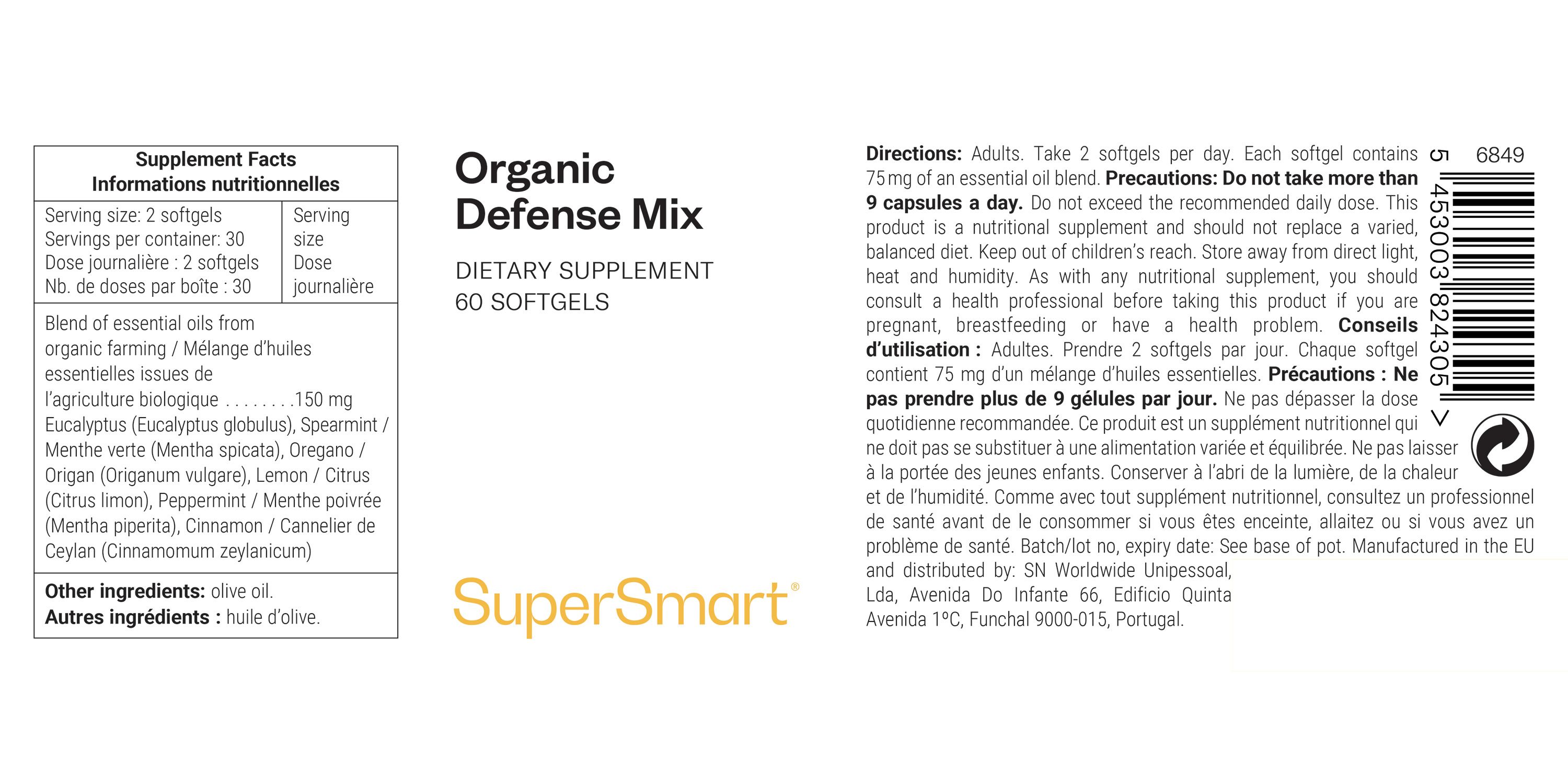 SuperSmart - Organic Defense Mix 60 St