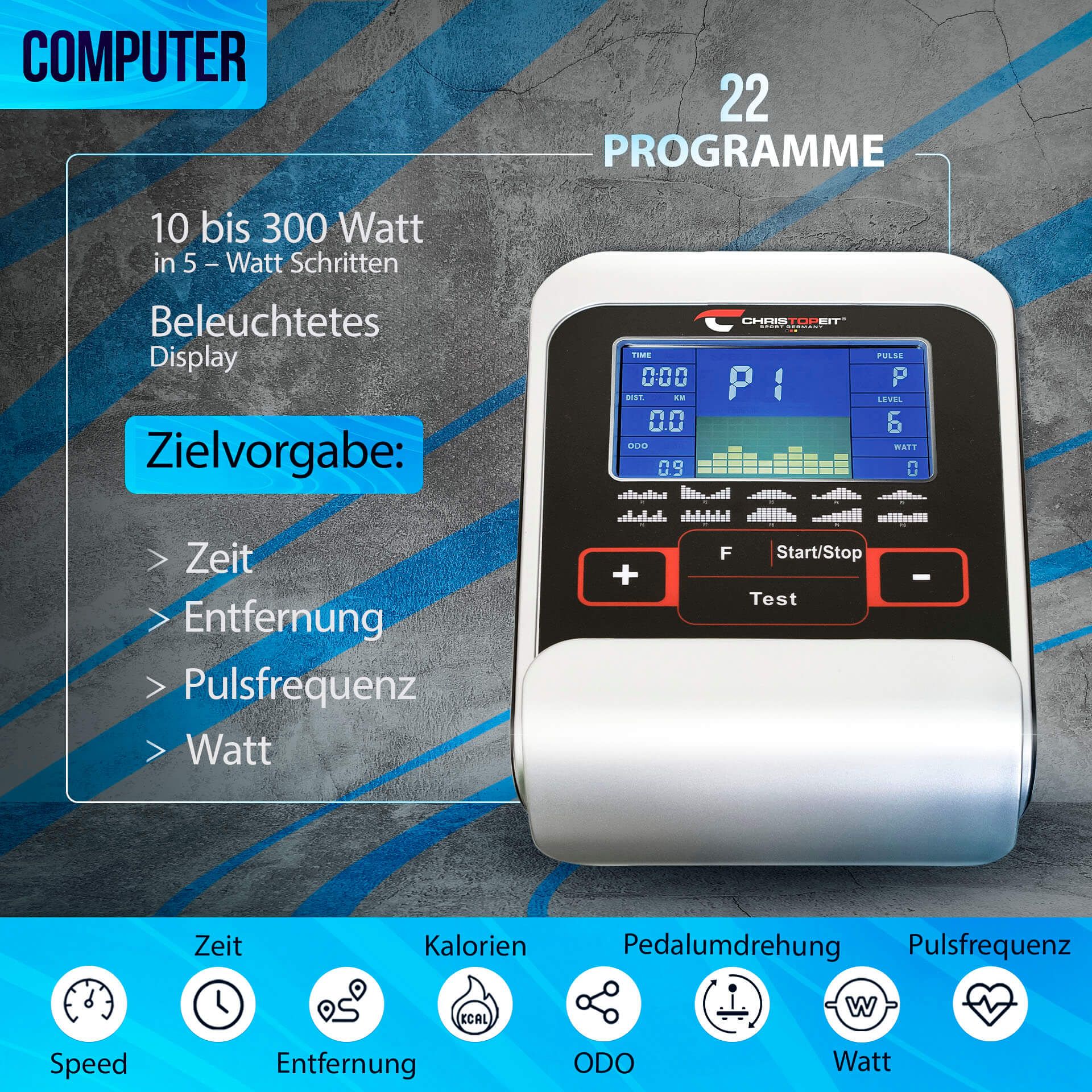 CHRISTOPEIT SPORT AL 2 S DIGITAL — Silver