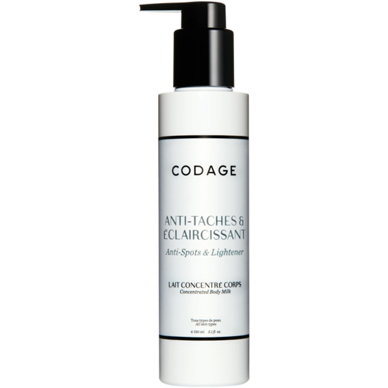 Codage, Lait Concentré Corps Anti-Taches & Éclaircissant