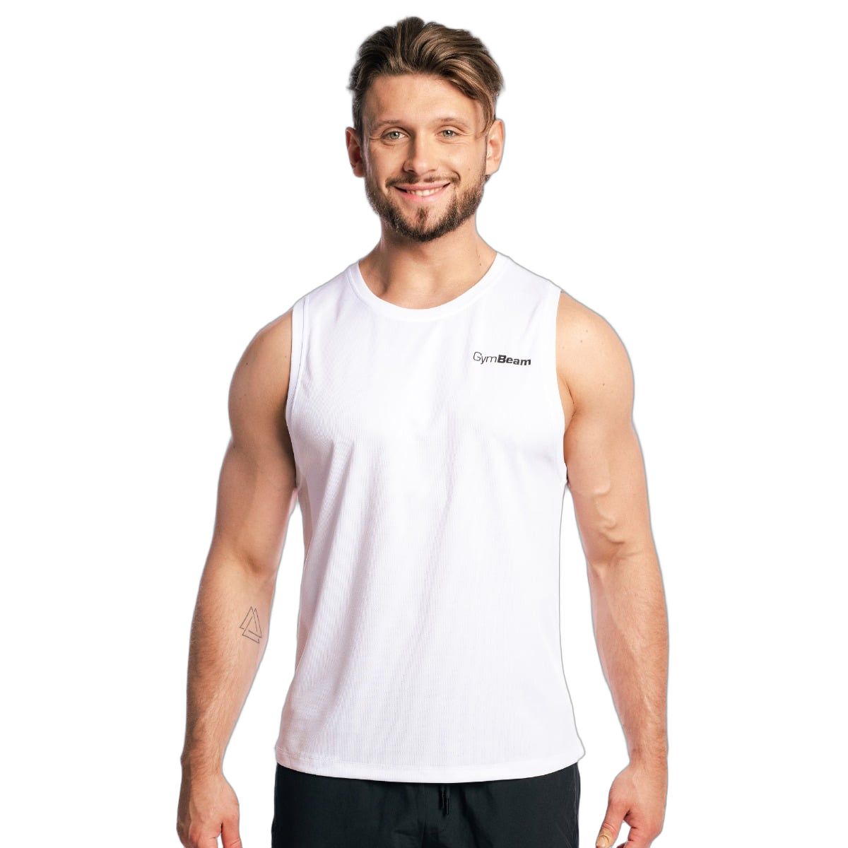 GymBeam Tanktop Herren regular aus Mesh White 1 St