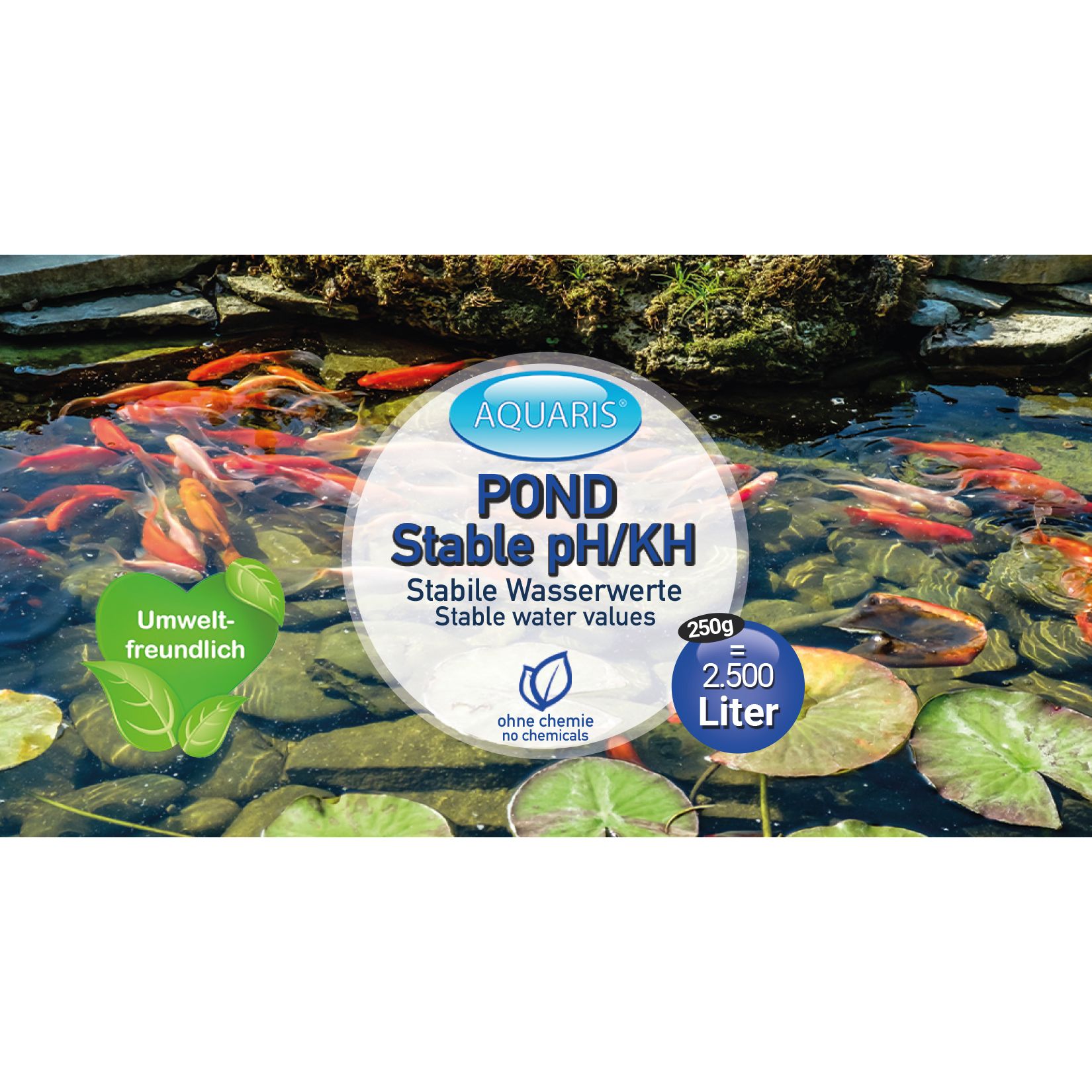 AQUARIS Teichpflege-Produkte für Teichfische - POND Stable pH/KH