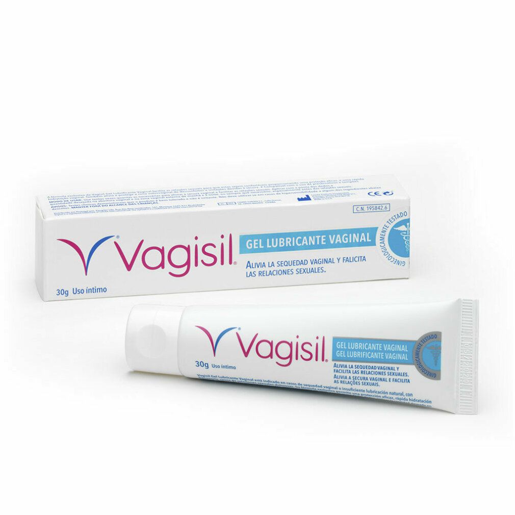 Vagisil Gleitgel Tube und Verpackung. 30g.
