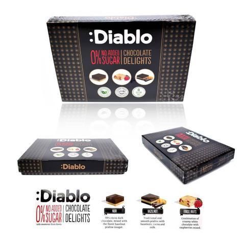 :Diablo No Added Sugar Chocolate Delights 0,115 kg Set