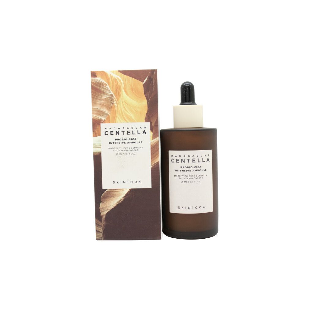 Ampulle und Umverpackung: Madagascar Centella Probio-Cica Intensive Ampoule von Skin1004.