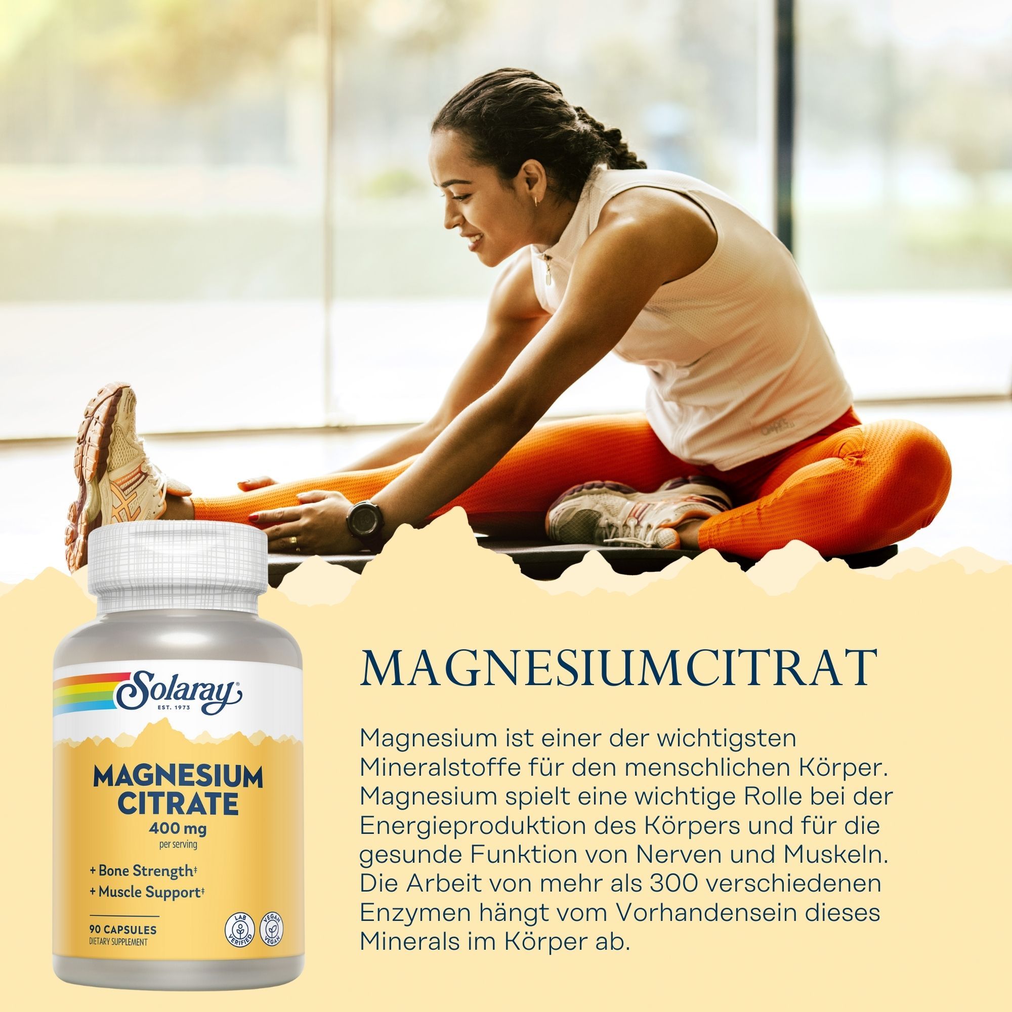 Solaray Magnesiumcitrat 400 mg